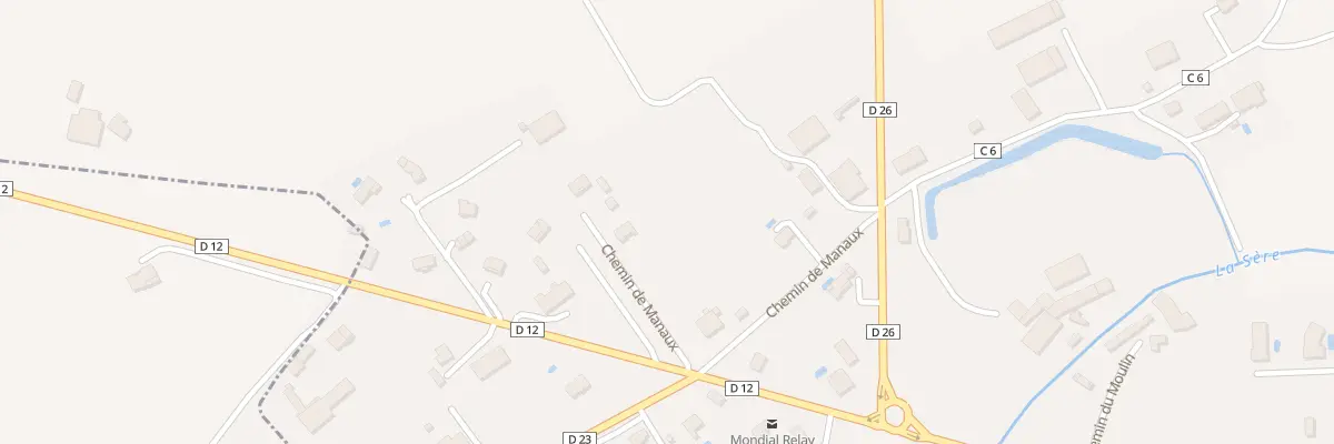 Plan du 160 Che de Manaux à Castelmayran