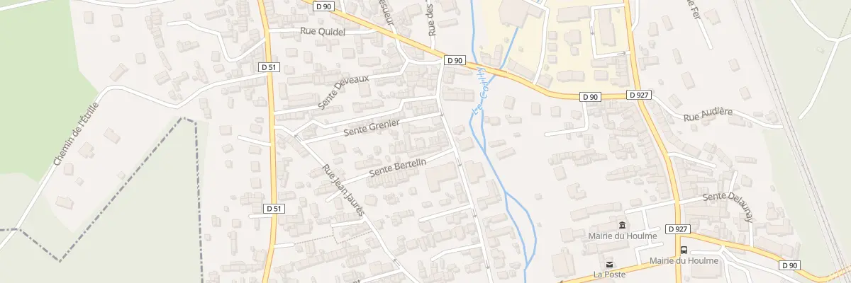 Plan du 45 Rue des Martyrs au Houlme