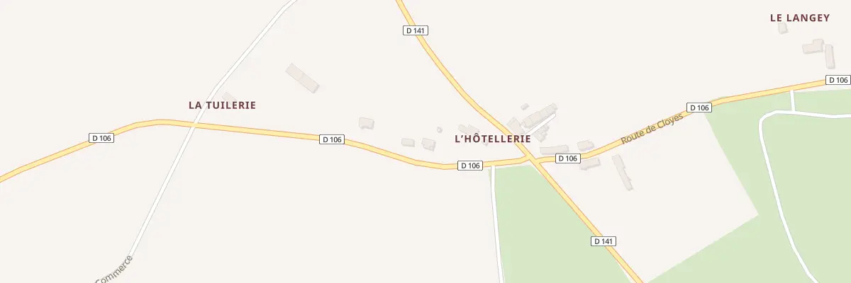 Plan du 1 Rue de la Tuilerie à La Chapelle-Vicomtesse