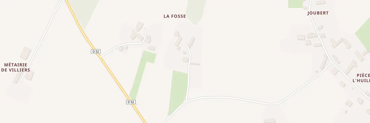 Plan du 2 La Fosse à Luzillé