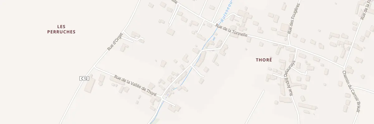 Plan du 10 Rue de la Vallée de Thoré à Civray-de-Touraine