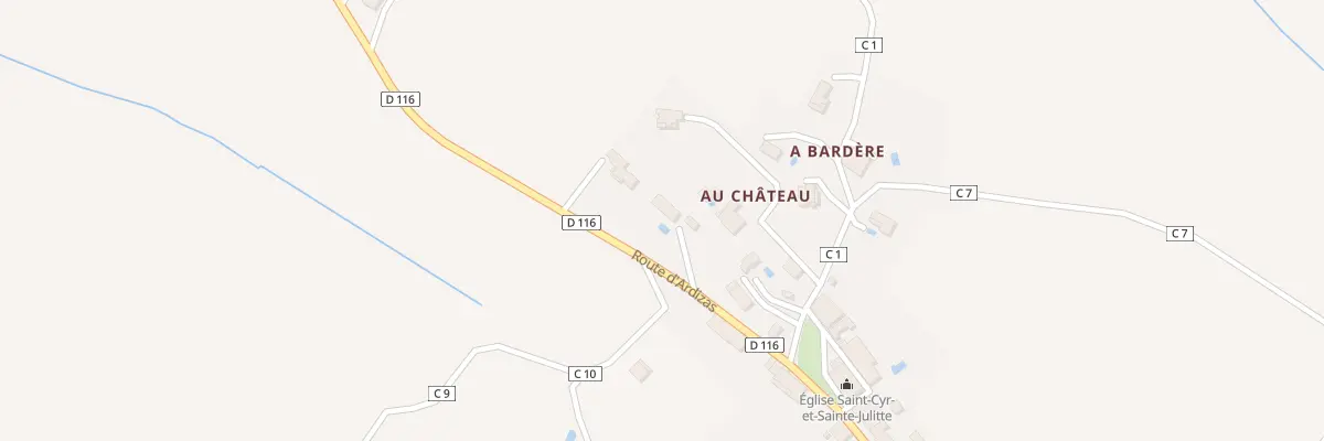 Plan du 5137 Au Chateau à Encausse
