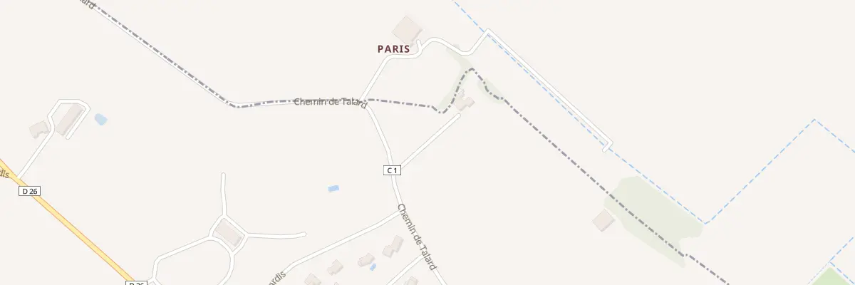 Plan du 549 Che de Talard à Castelmayran
