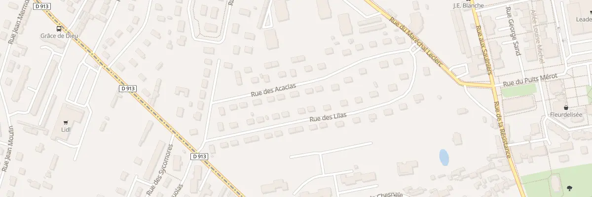 Plan du 13 Rue des Acacias à Saint-Pierre-lès-Elbeuf