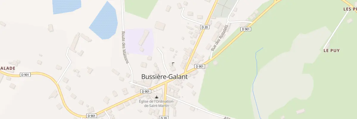 Plan du 3 Av de Limoges à Bussière-Galant
