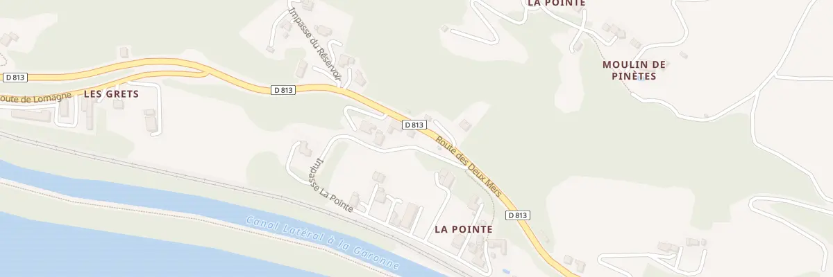 Plan du 1511 Rte des deux Mers à Boudou