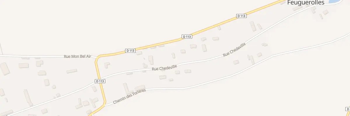 Plan du 26 Rue Chedeville à Feuguerolles
