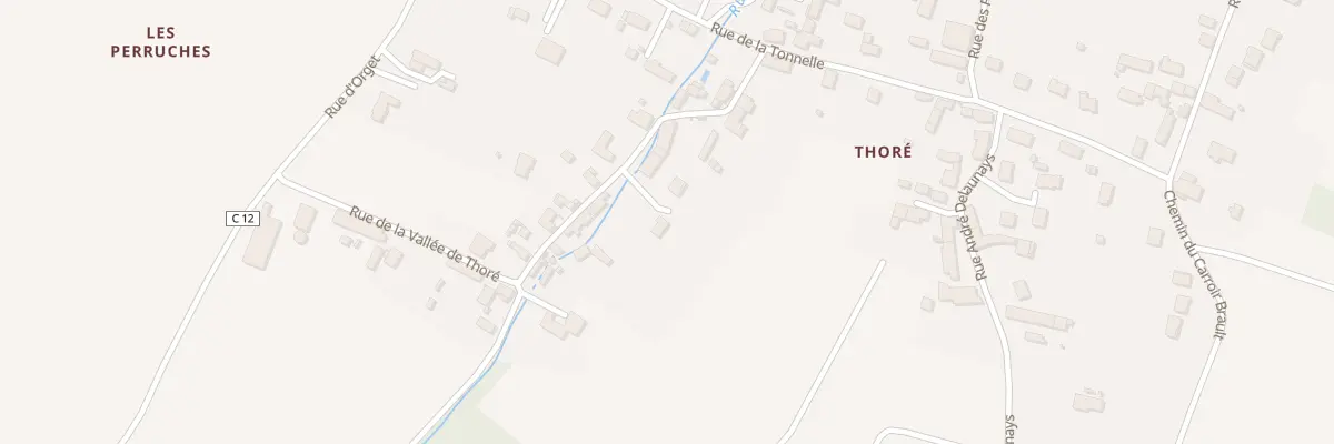 Plan du 5T Rue de la Vallée de Thoré à Civray-de-Touraine