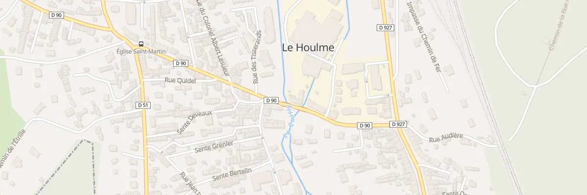 Plan du 10 Rue de la République au Houlme