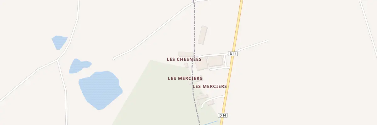 Plan du 82 Les Merciers à Charnizay