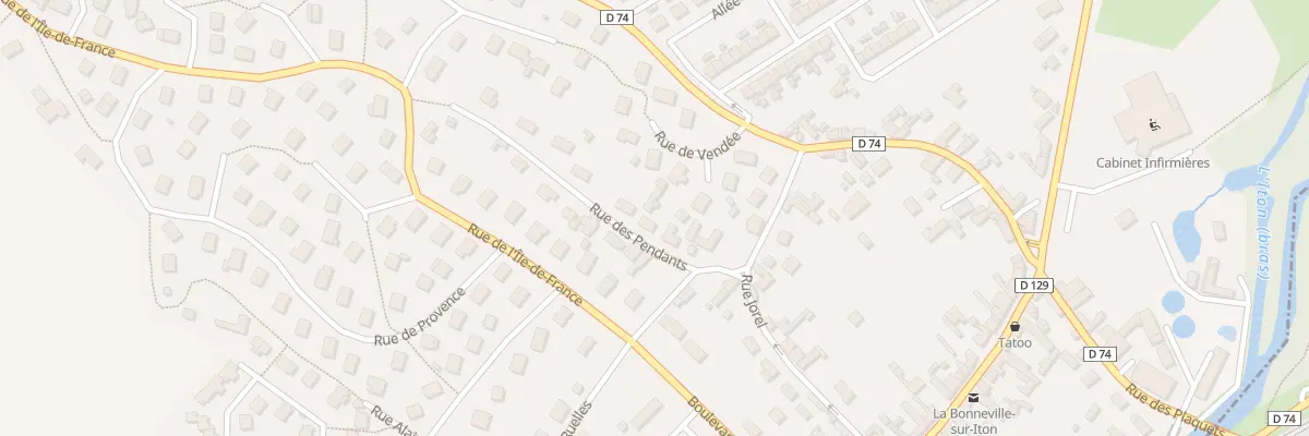 Plan du 3 Rue des Pendants à La Bonneville-sur-Iton