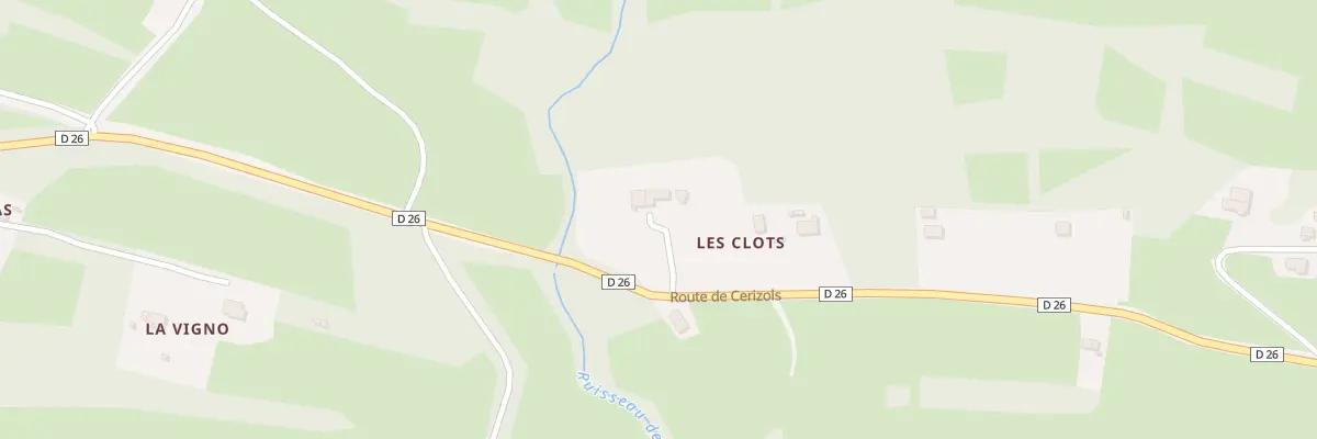 Plan du 24 Les Clots à Belbèze-en-Comminges