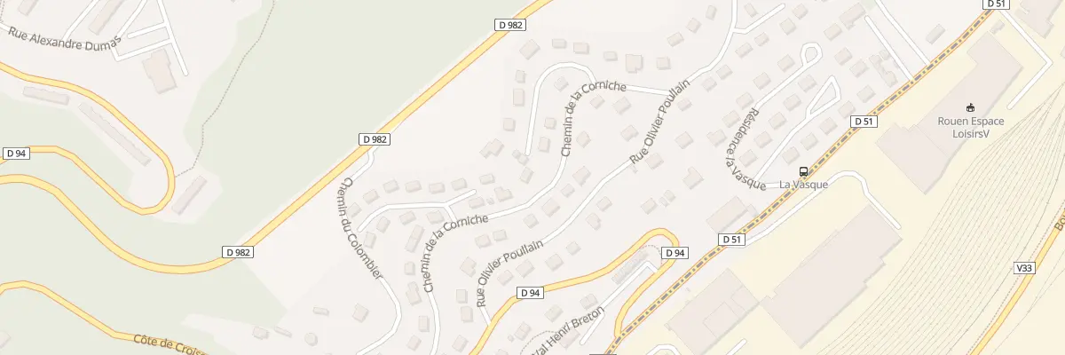 Plan du 23 Che de la Corniche à Canteleu