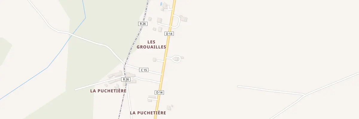 Plan du 5149 Les Grouailles à Obterre