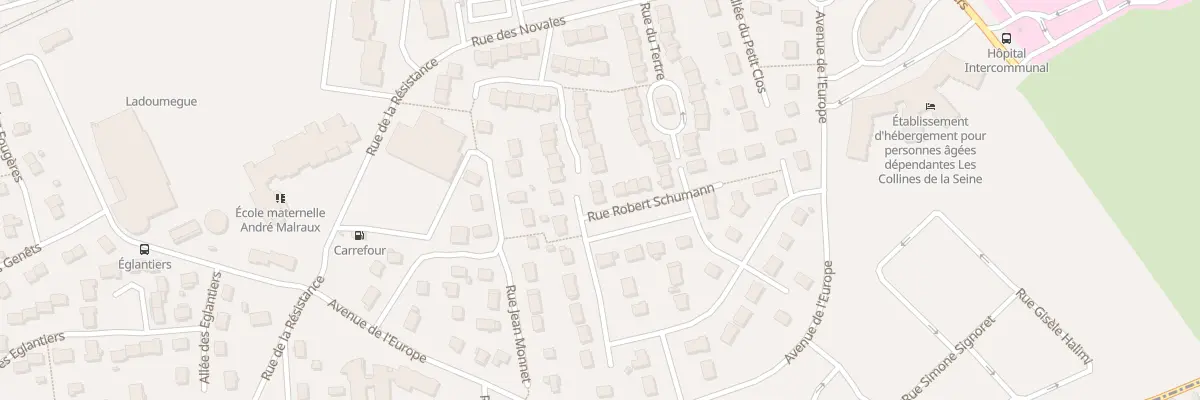 Plan du 25 Rue Robert Schumann à Saint-Aubin-lès-Elbeuf