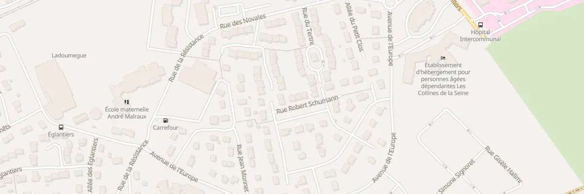 Plan du 23 Rue Robert Schumann à Saint-Aubin-lès-Elbeuf