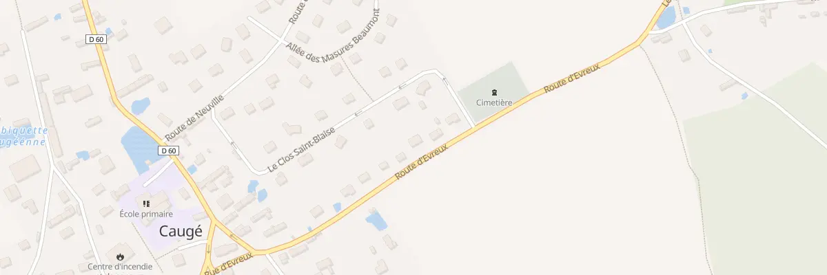Plan du 23 Rte d’Evreux à Caugé