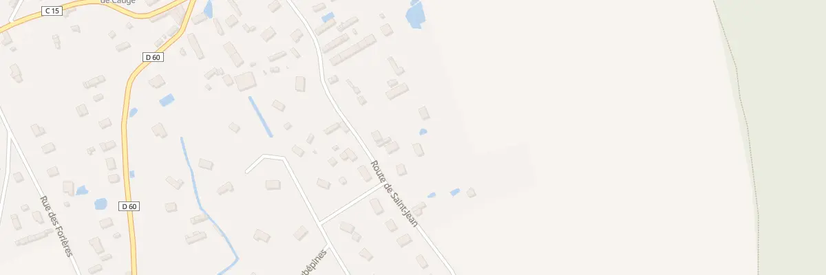 Plan du 23 Rte de St Jean à Caugé