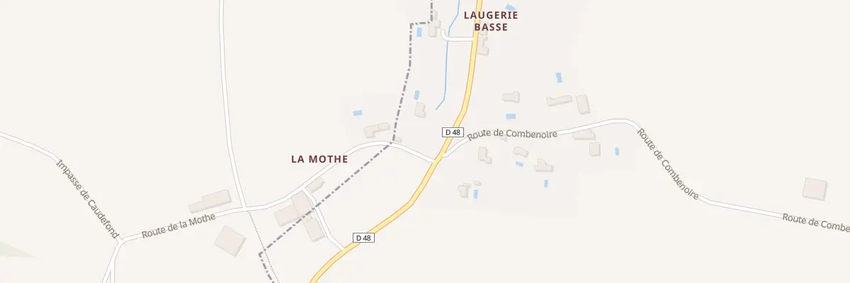 Plan du 555 La Mothe à Berbiguières