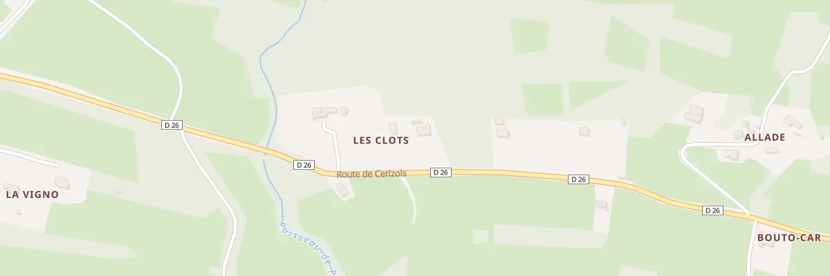 Plan du 80 Les Clots à Belbèze-en-Comminges