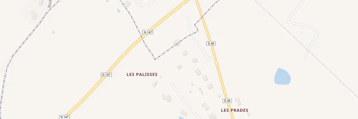 Plan du 9003 Les Palisses à Bellac