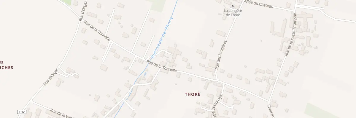 Plan du 6 Rue de la Tonnelle à Civray-de-Touraine