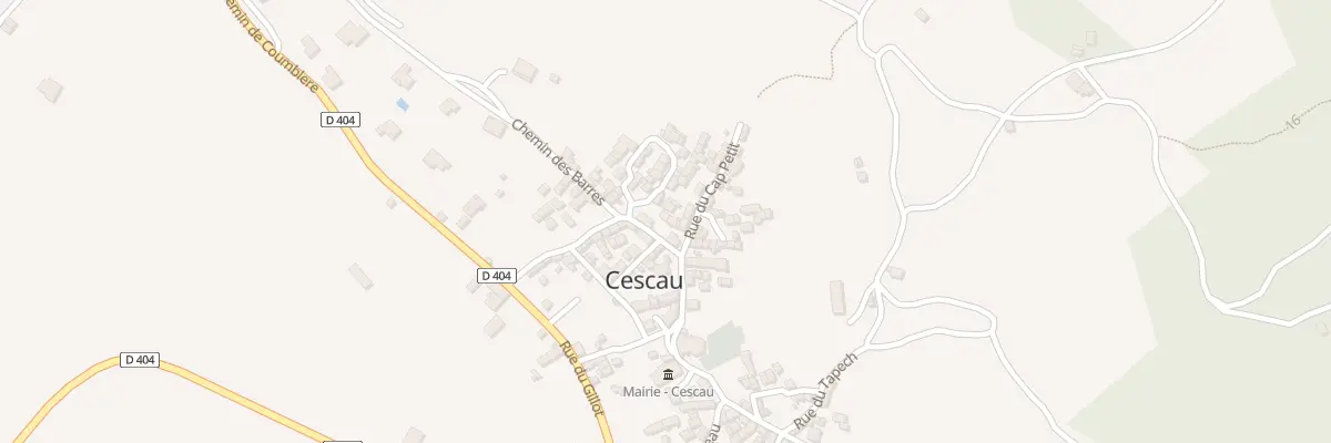 Plan du 34 Village à Cescau