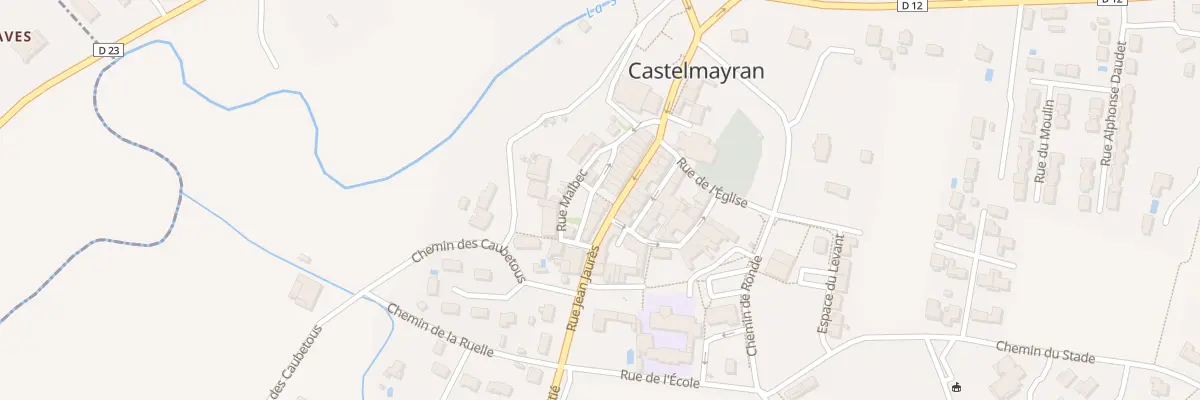 Plan du 22 Rue Jean Jaurès à Castelmayran