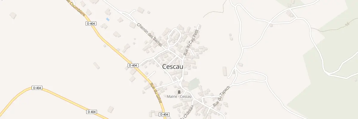Plan du 2 Rue des Randoulats à Cescau