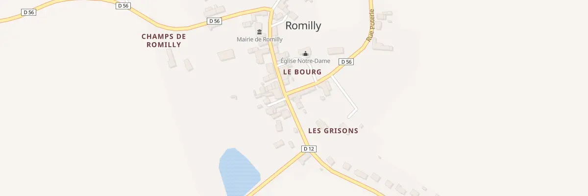 Plan du 1 Rue Poterie à Romilly