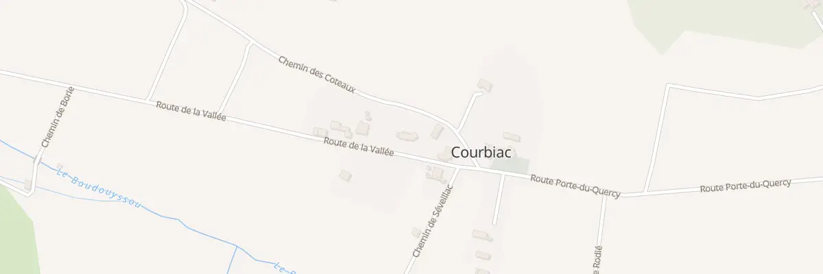 Plan du 100 Rte de la Vallée à Courbiac