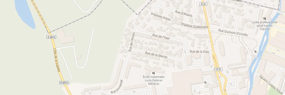 Plan du 22 Rue de la Marne à Maromme