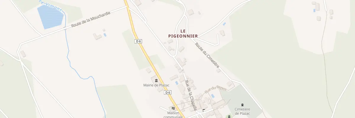 Plan du 1 Rue de la Chapelle à Plazac