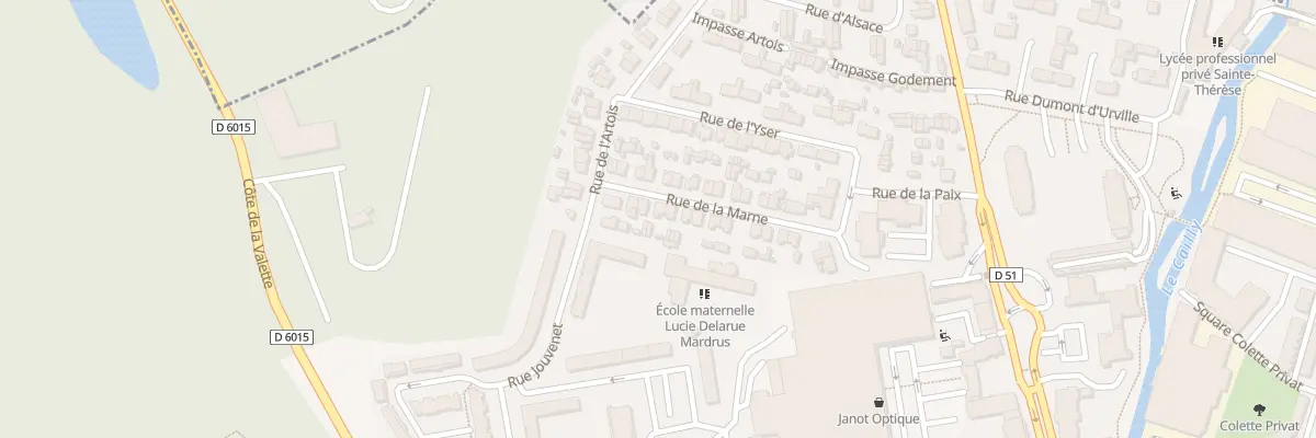 Plan du 21 Rue de la Marne à Maromme