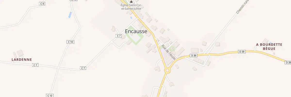 Plan du 105 Rte d’Ardizas à Encausse