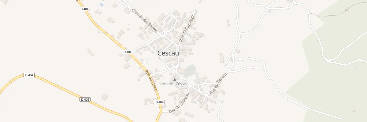 Plan du 5 Village à Cescau