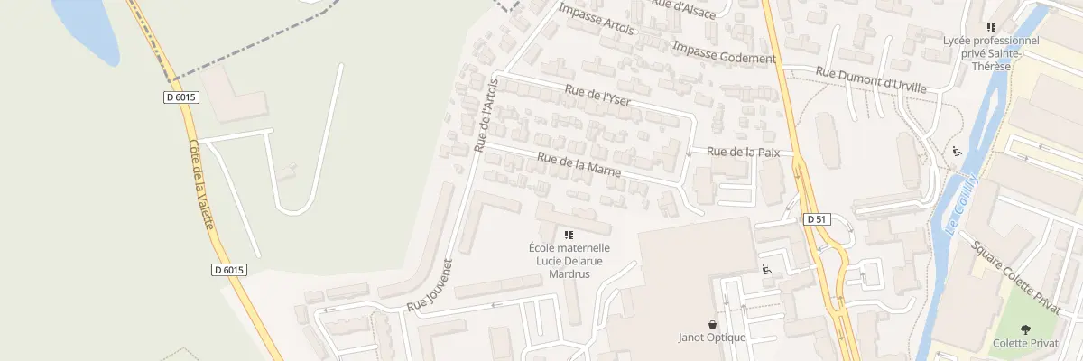 Plan du 19 Rue de la Marne à Maromme