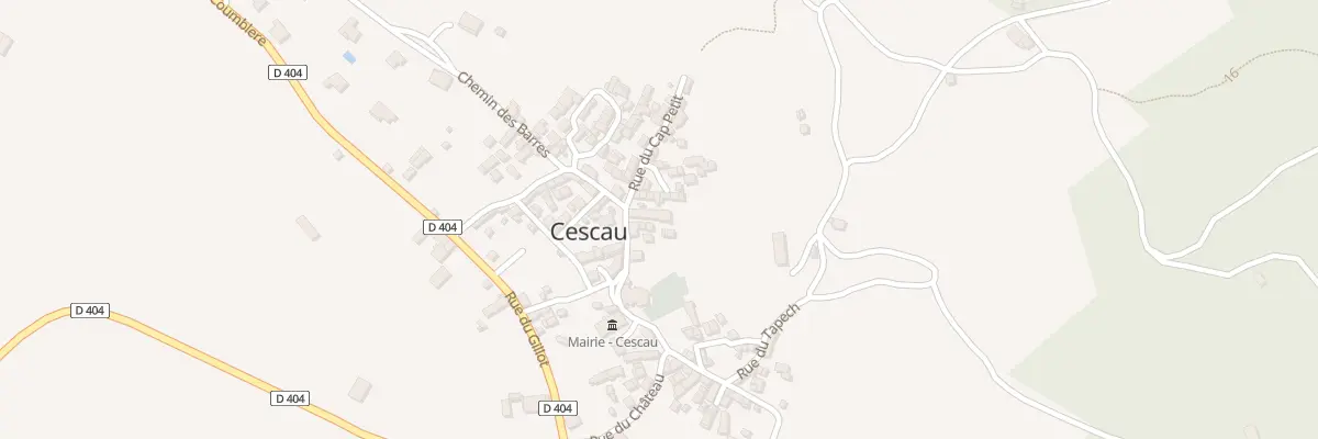 Plan du 6 Village à Cescau