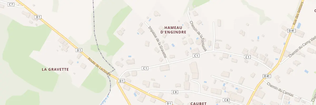 Plan de En Gindre à Cox
