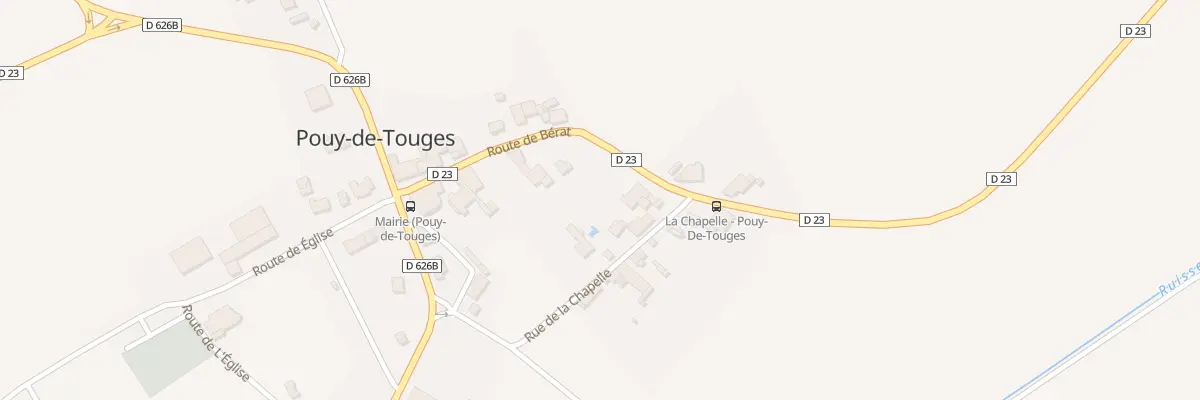 Plan du 16 Le Village à Pouy-de-Touges