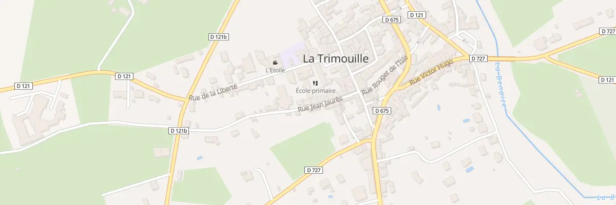 Plan du 16 Rue Jean Jaurès à La Trimouille