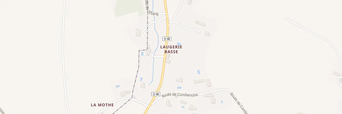 Plan du 1950 Rte de Saint-Cyprien à Berbiguières