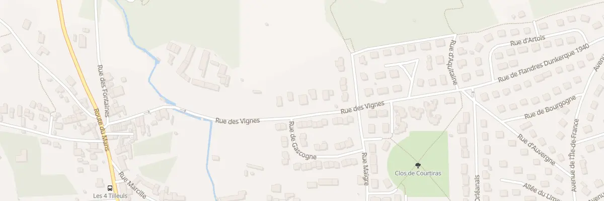 Plan du 18 Rue des Vignes à Vendôme