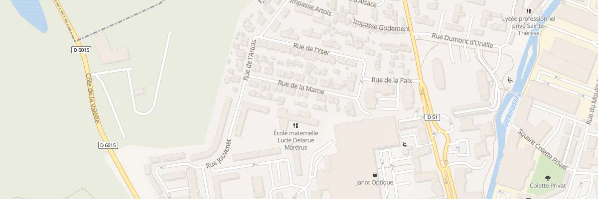 Plan du 13 Rue de la Marne à Maromme