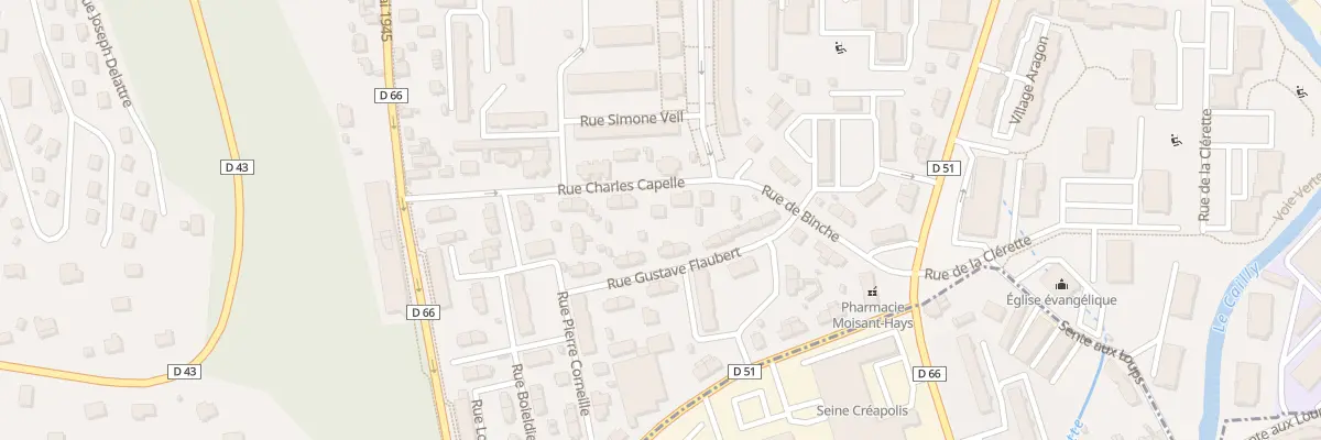Plan du 1 Rue Charles Capelle à Maromme
