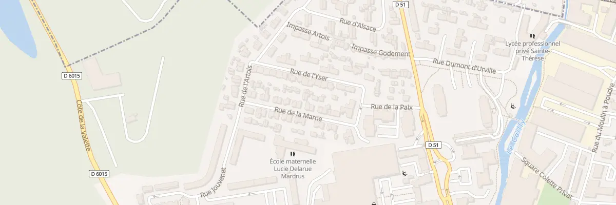 Plan du 10 Rue de la Marne à Maromme