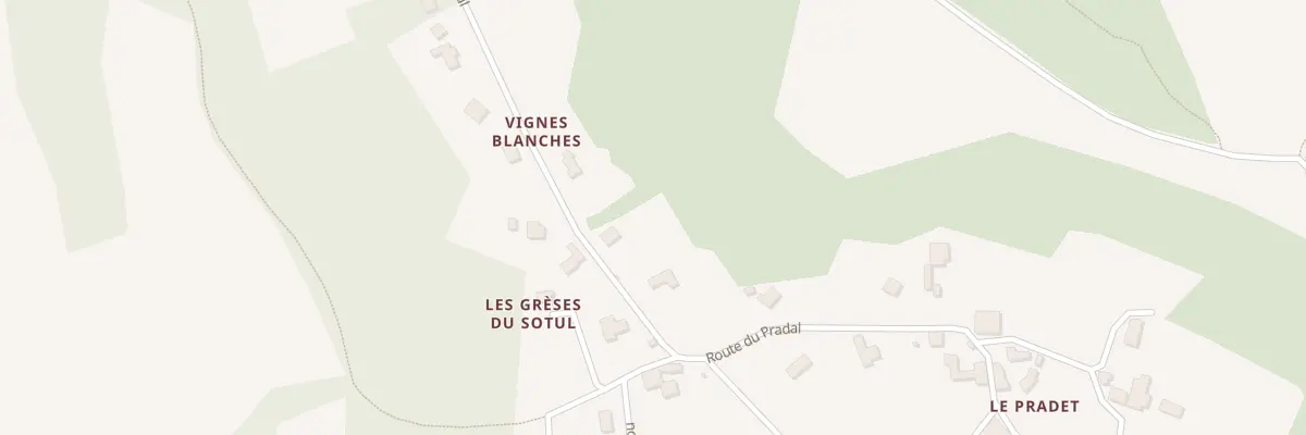 Plan du 22 Rte du Pradal à Soturac