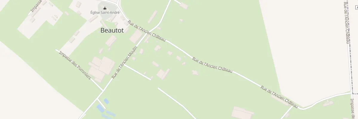 Plan du 210 Rue de l’Ancien Chateau à Beautot