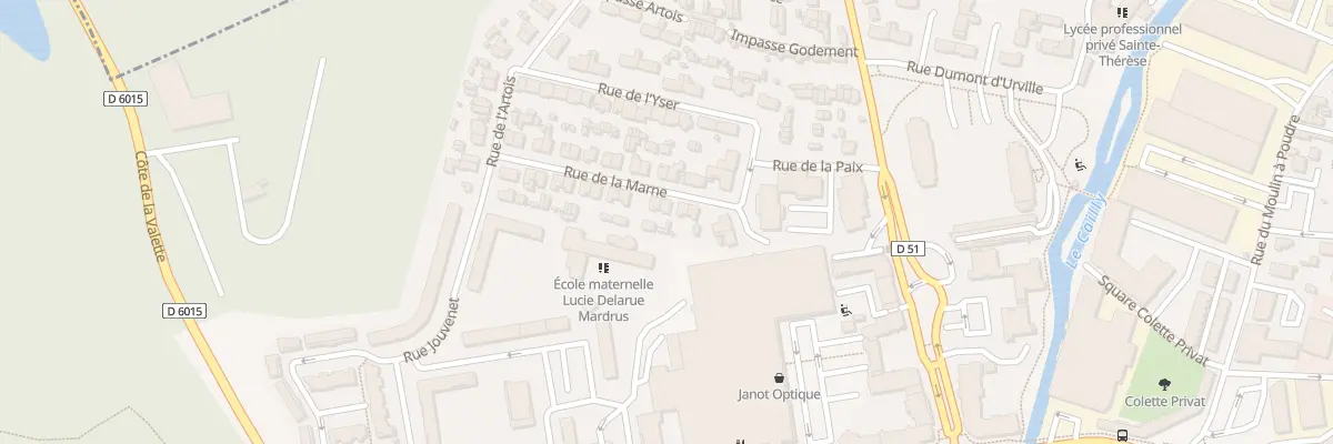 Plan du 7 Rue de la Marne à Maromme