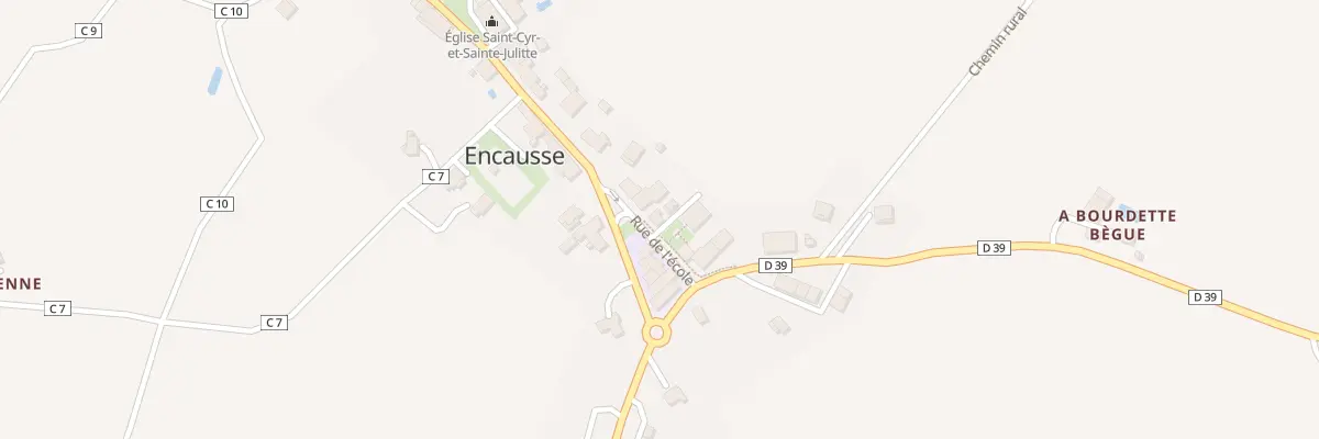 Plan du 59 Rue de l’École à Encausse